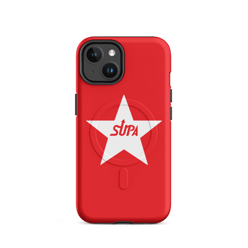 SUPA White Logo MagSafe® tough case for iPhone®