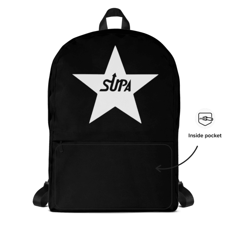 SUPA Logo Backpack in Black