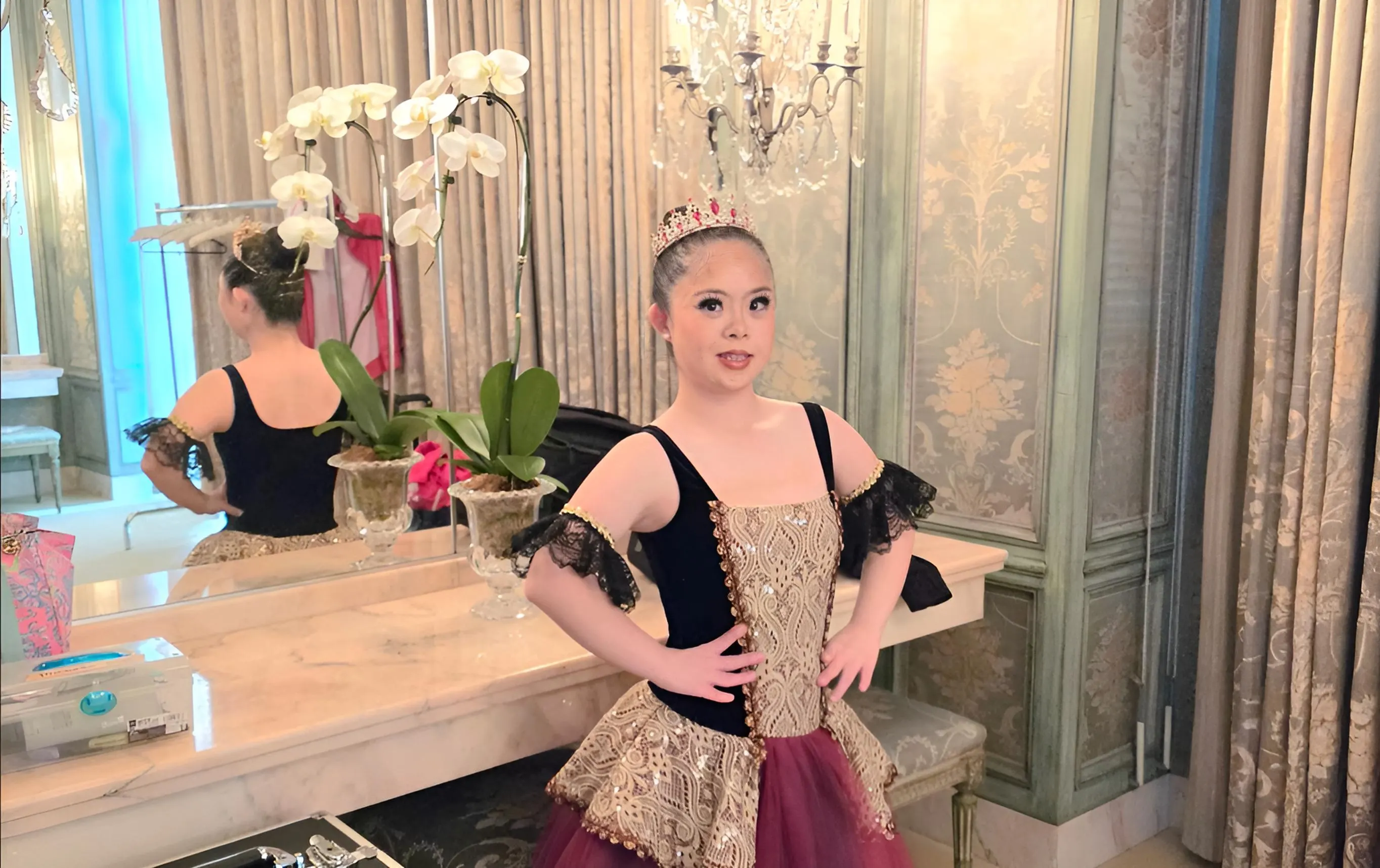 Michelle Kim performing with SUPA